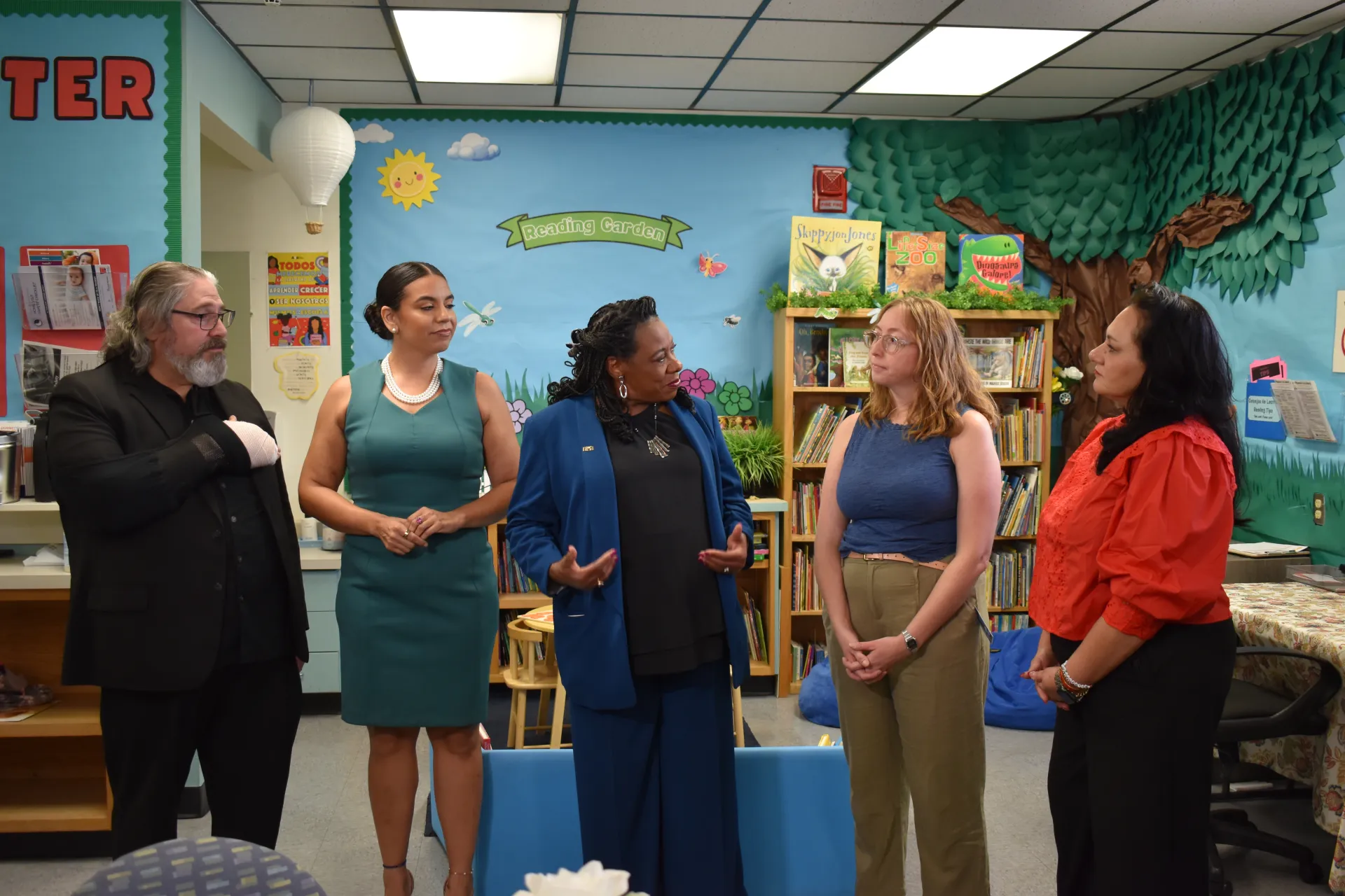 NEA and AEA Leaders at the Creighton Family Resource Center