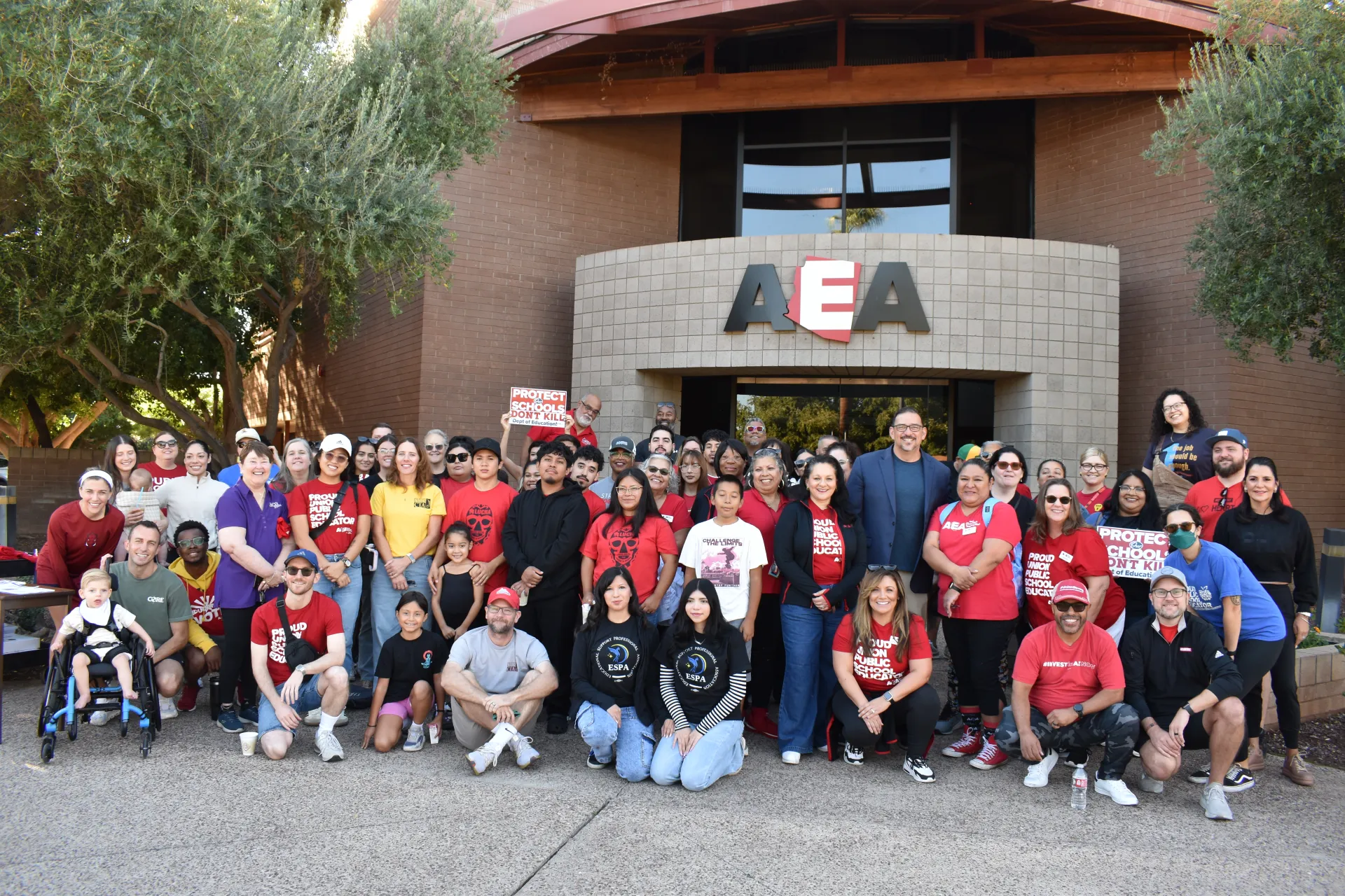 Photo of AEA Educators at Canvass Kick-Off