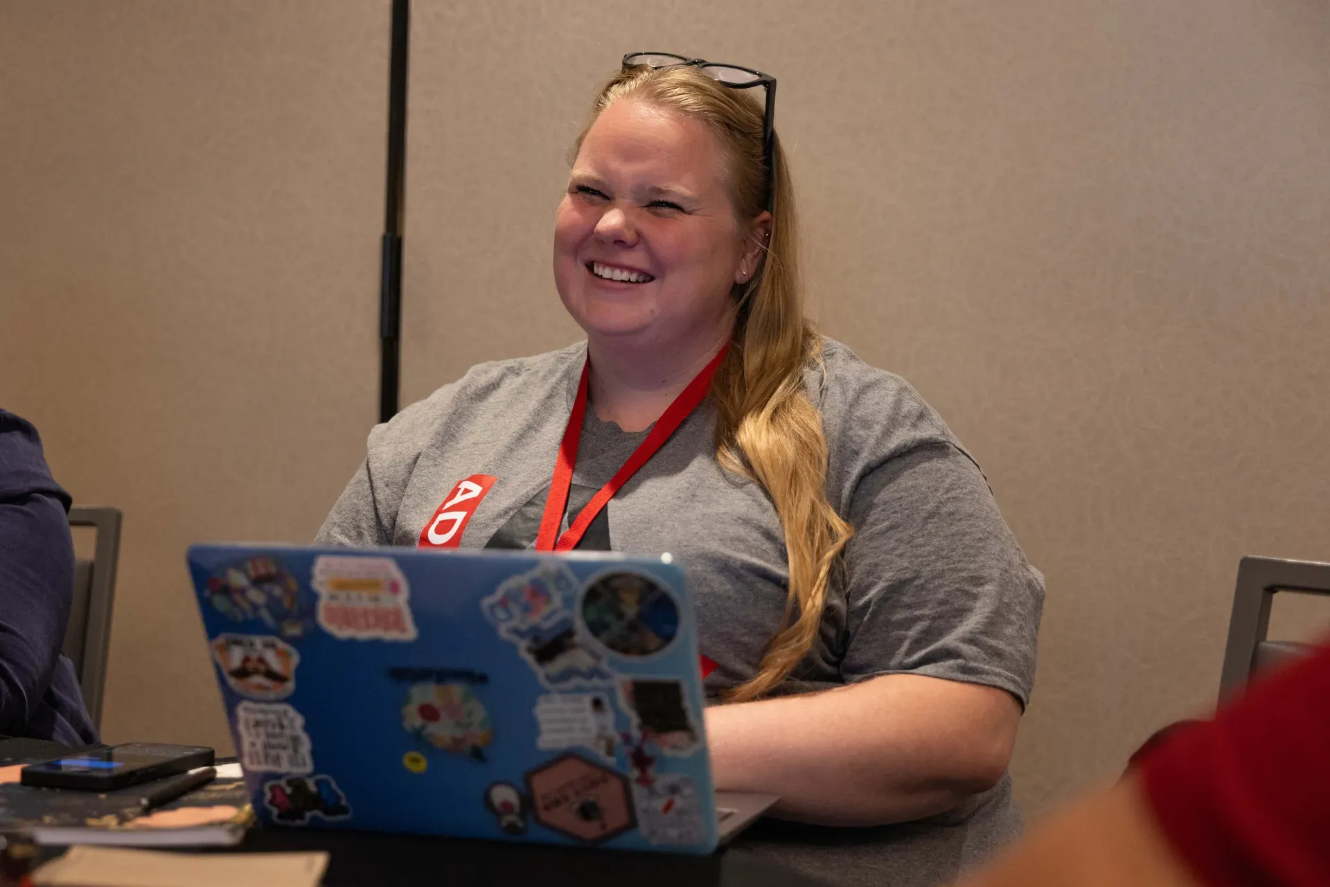 Woman educator and leader smiling